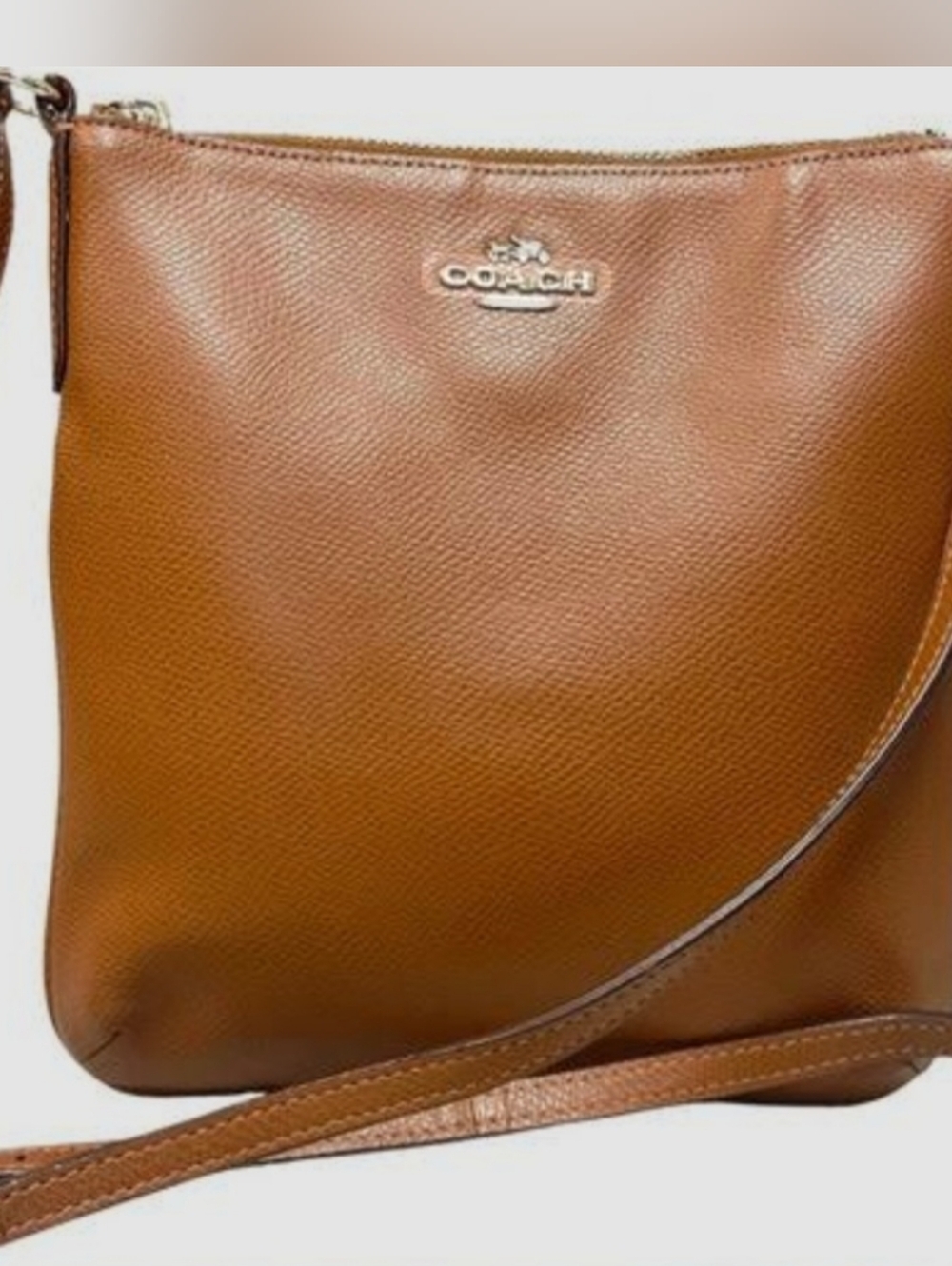 Coach Tan Leather Crossbody Bag
